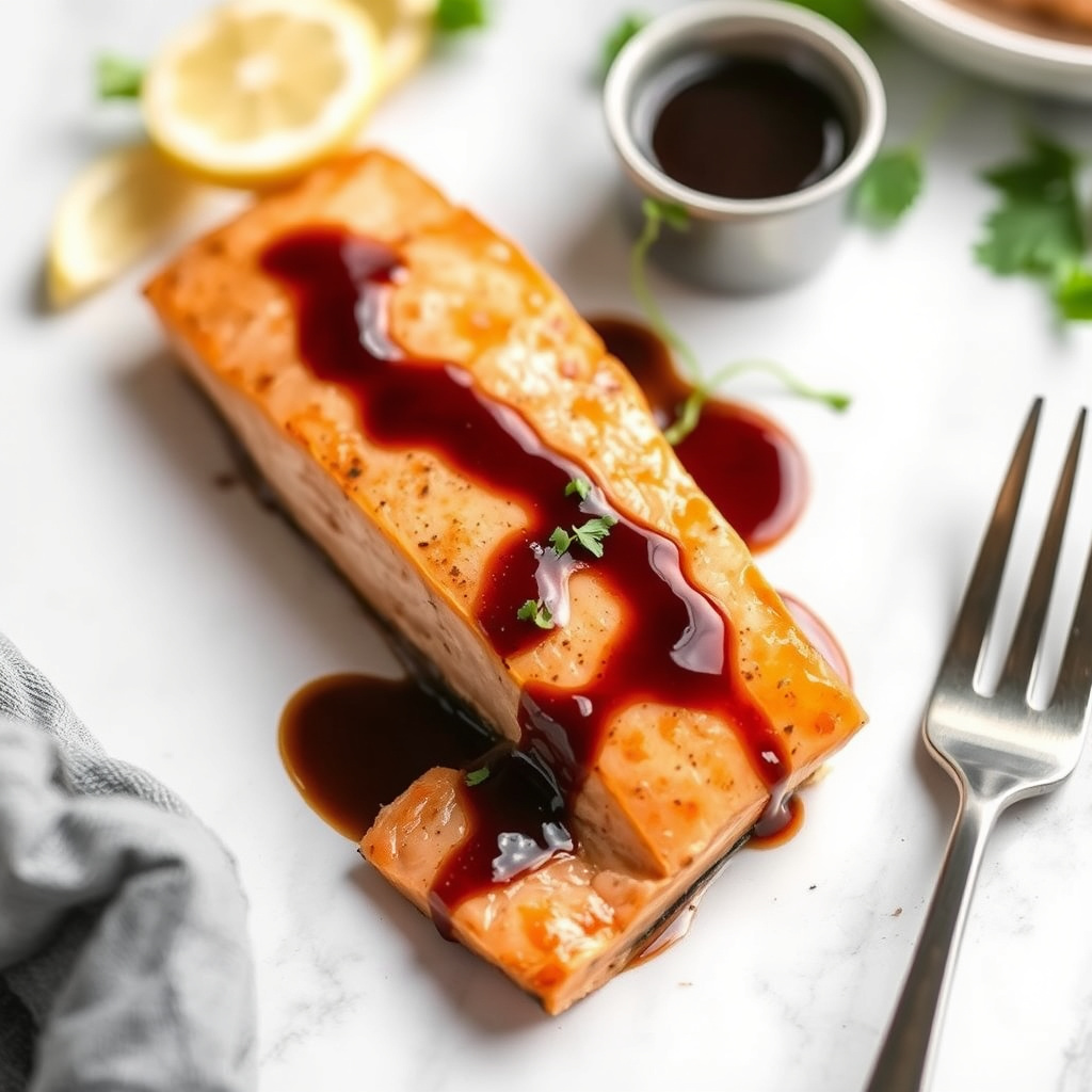 Enkel laks med balsamicosaus