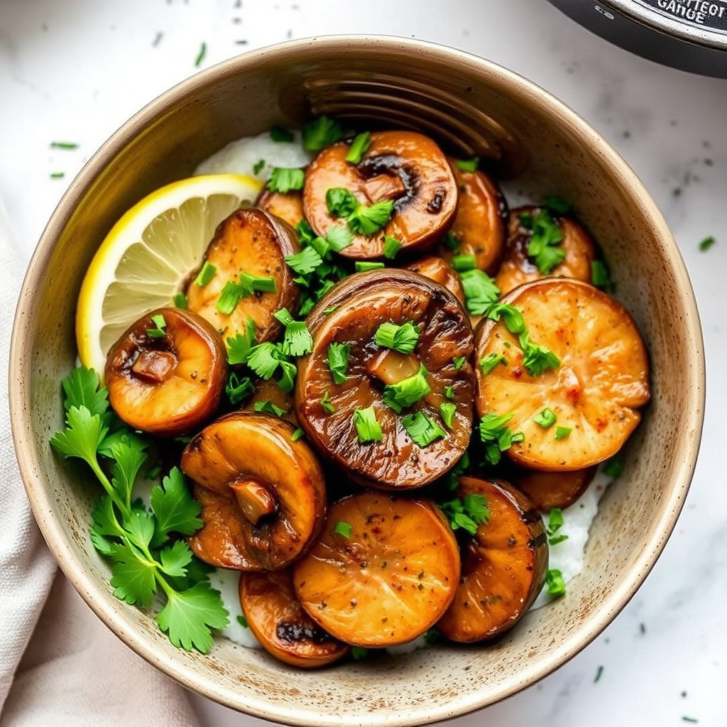 Enkel portobellosaus med sopp