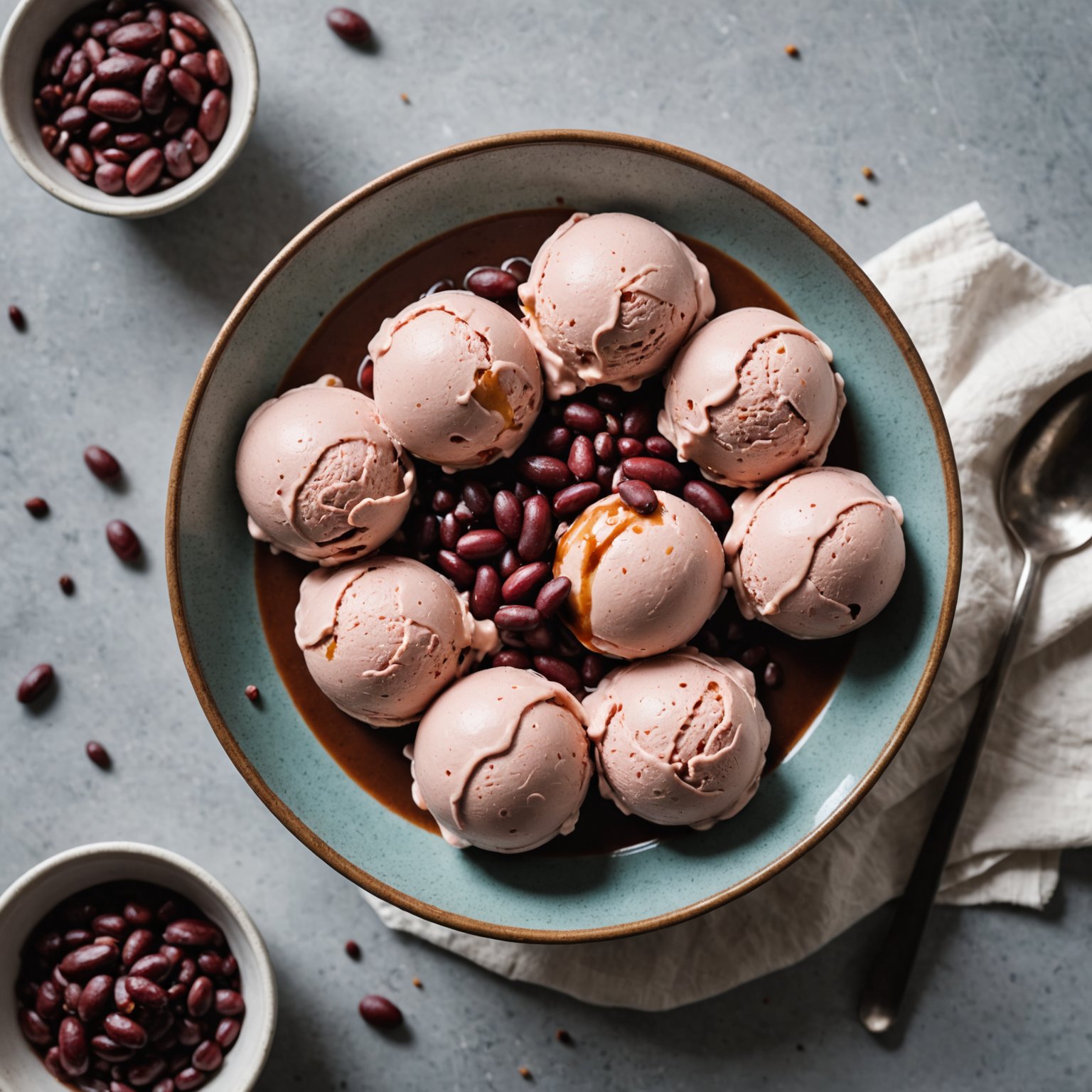 Hjemmelaget rød bønneis