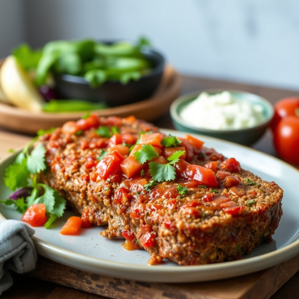 Enkel salsa-kjøttkake