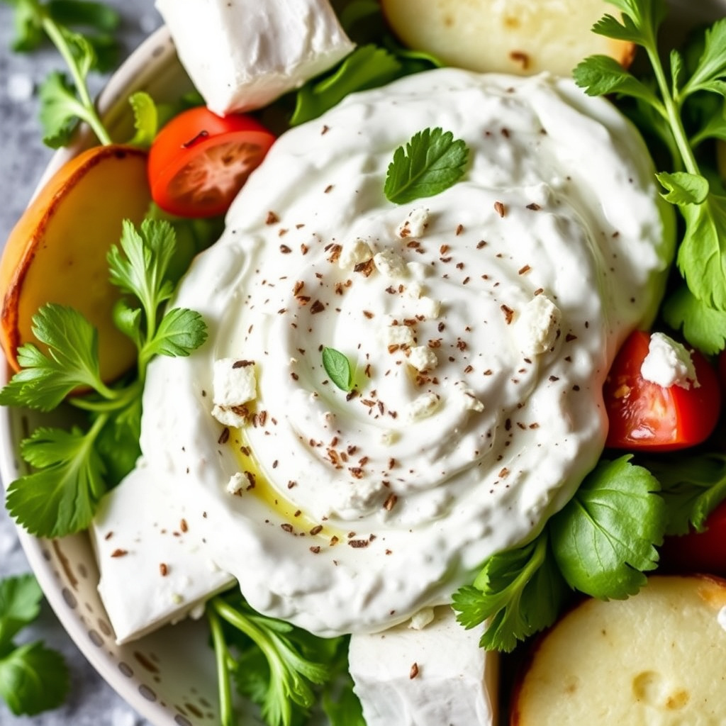 Enkel tzatziki med feta