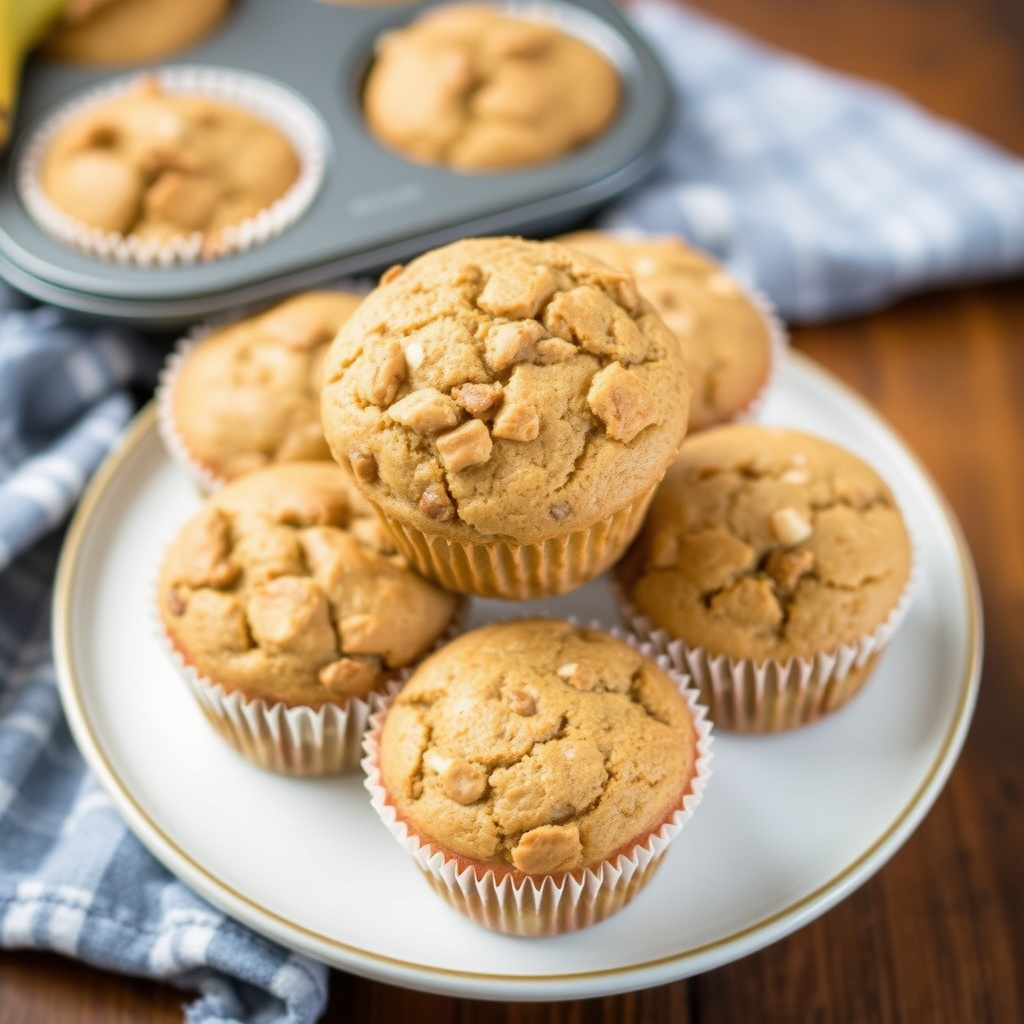 Enkle bananmuffins