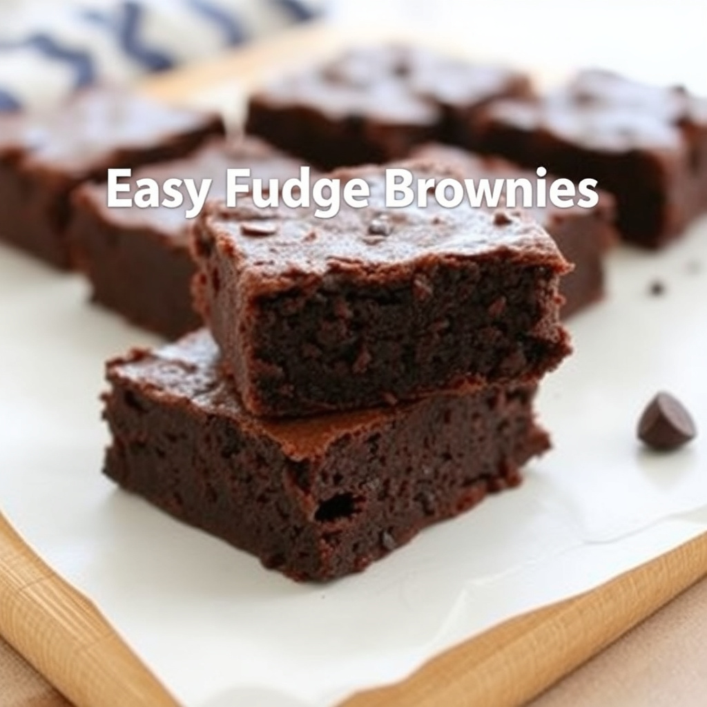 Enkle fudgebrownies