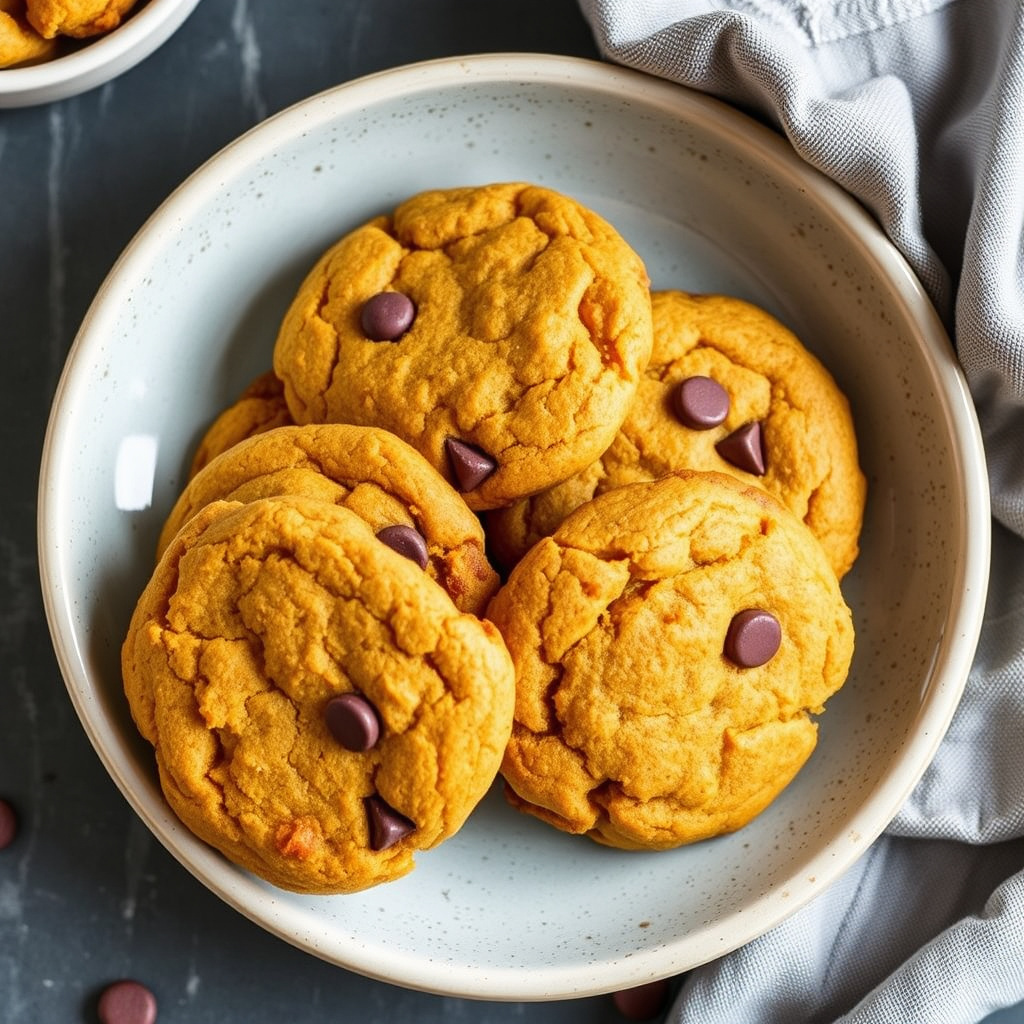 Enkle gresskar-chip-kjeks