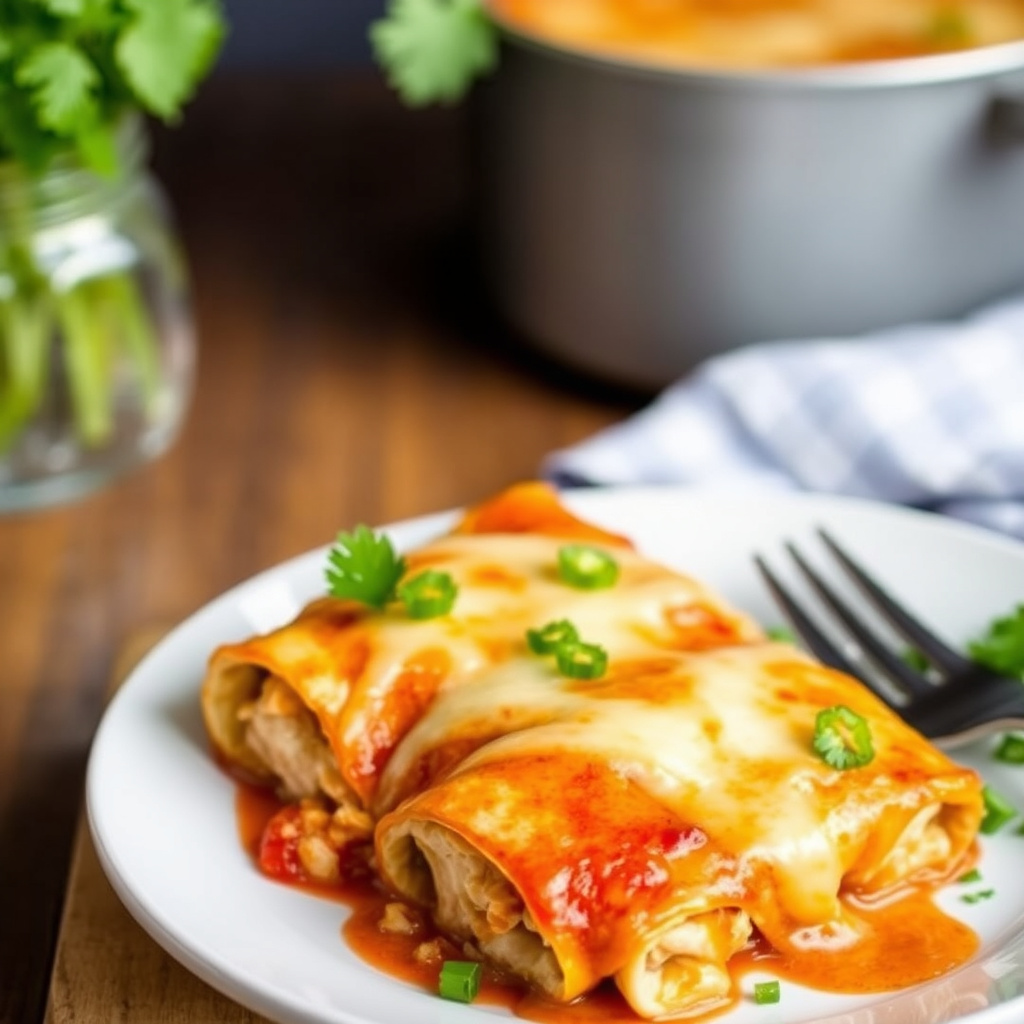 Enkle kyllingenchiladas