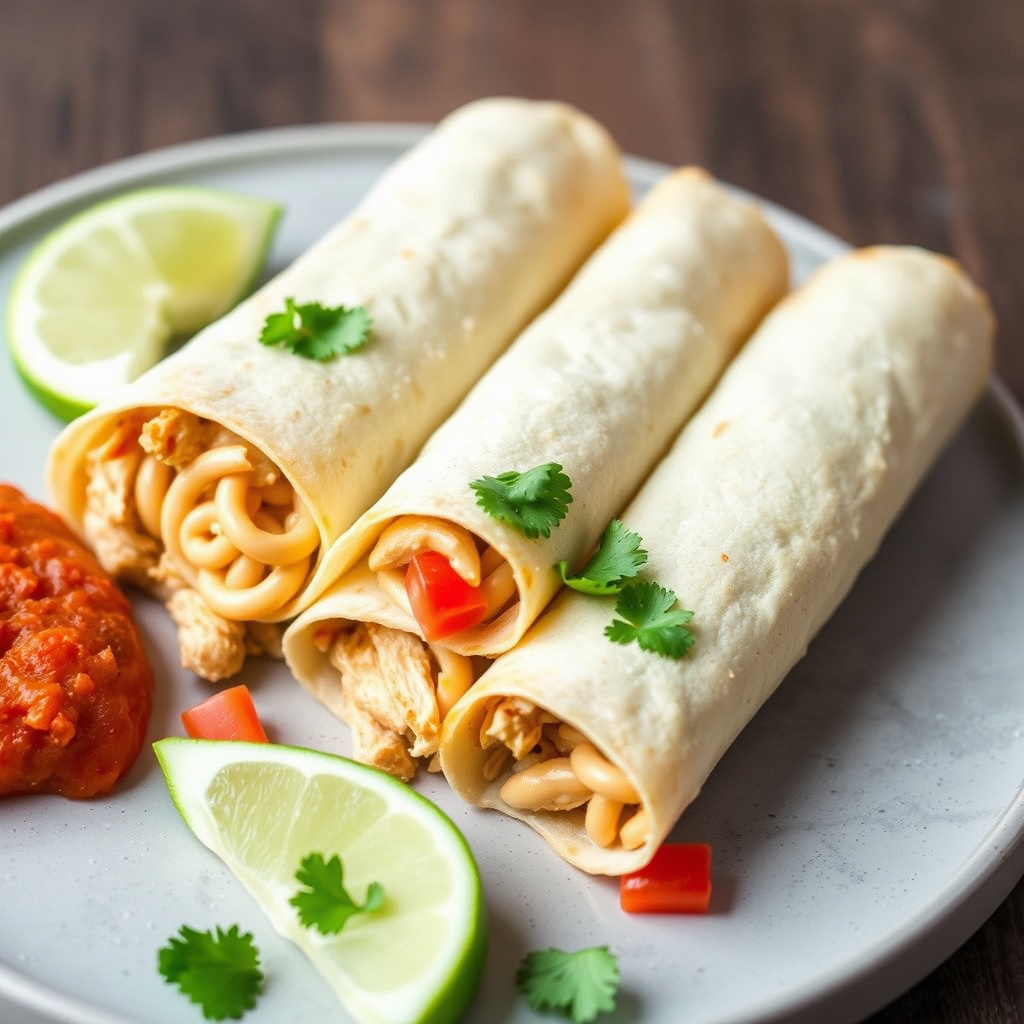 Enkle kyllingtaquitos