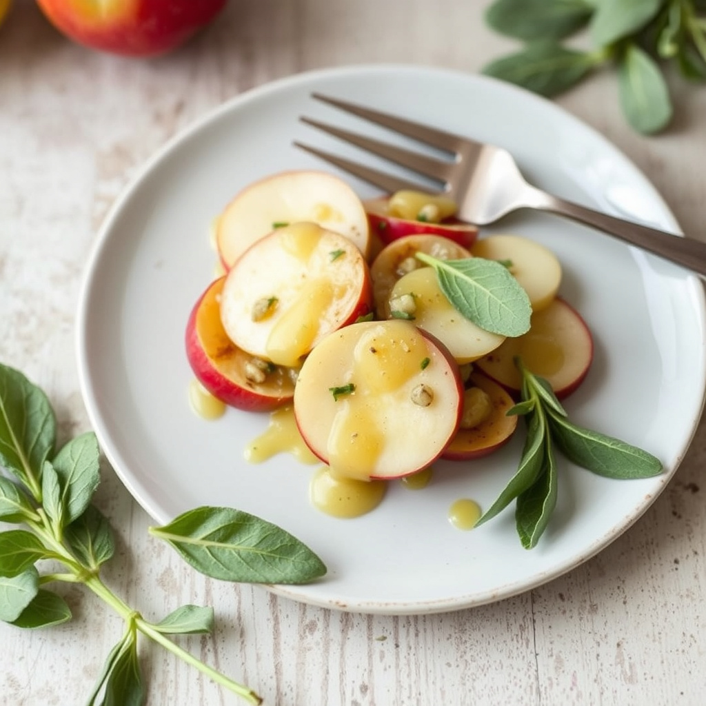 Eple-, nepe- og salviedressing