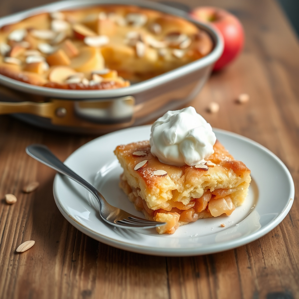 Eple- og mandeltærte