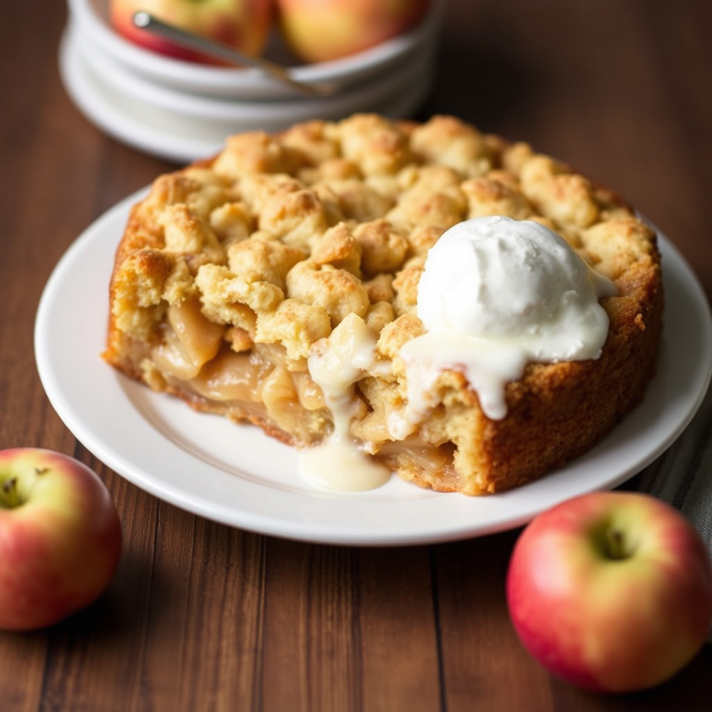 Eplegrøt-kake