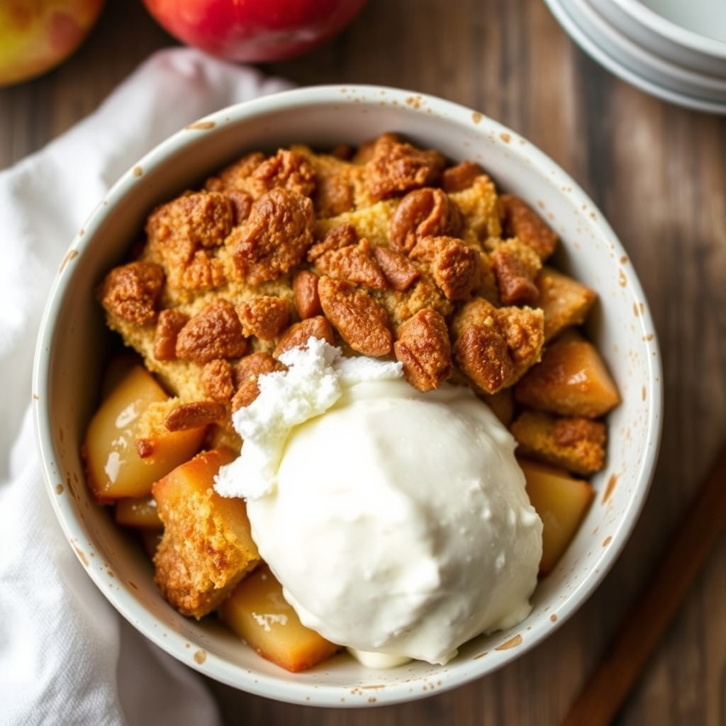 Eplegrøt med krydderkake