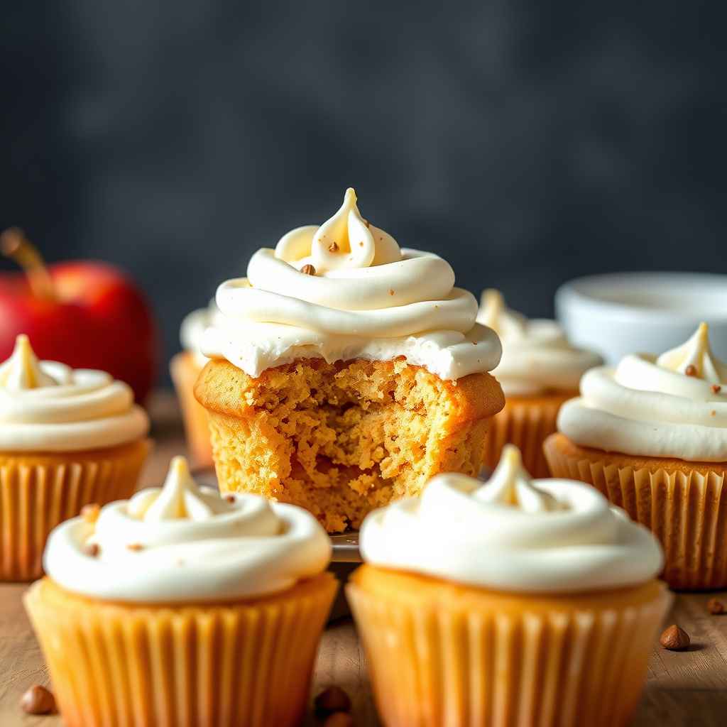 Eplepai-cupcakes