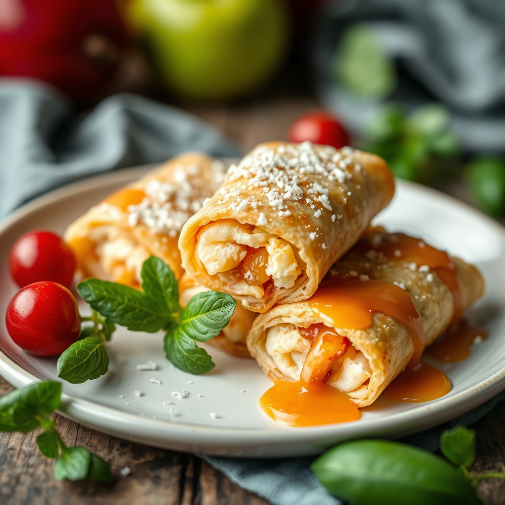 Eplepai-eggroll