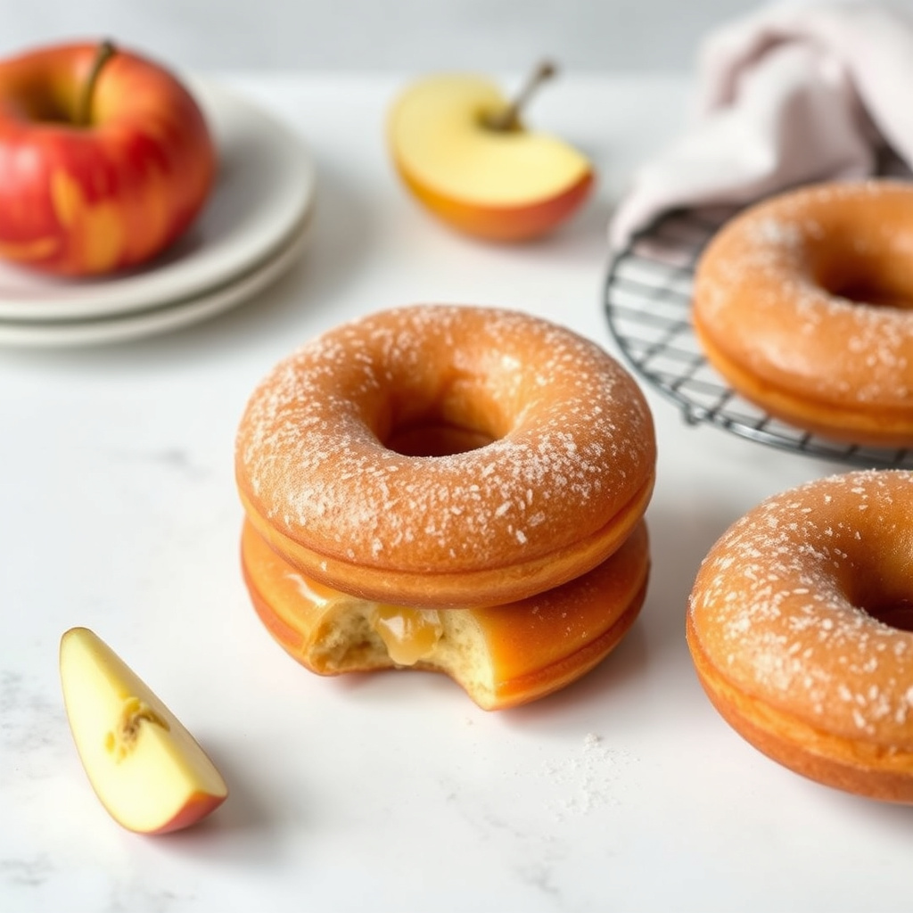 Eplesausdoughnuts