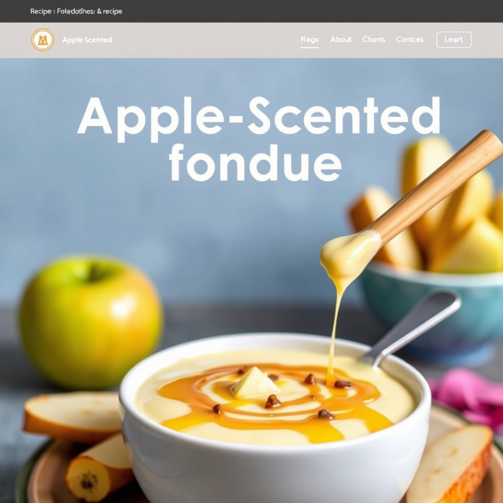 Eplesmakende fondue