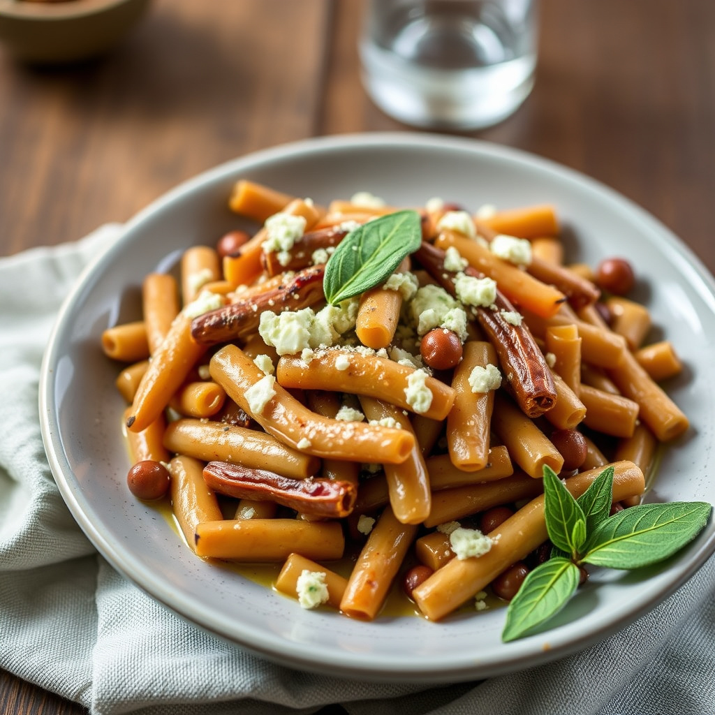 Soldatbønner med gorgonzola og salvie