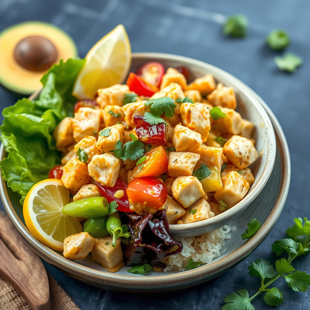 Fabelaktig kyllingkarri-salat