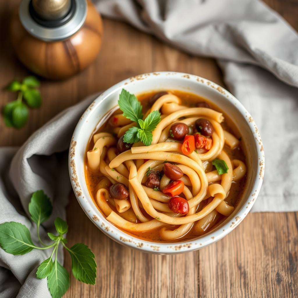 Braiserte grønne bønner i tomatsaus (Fagiolini)