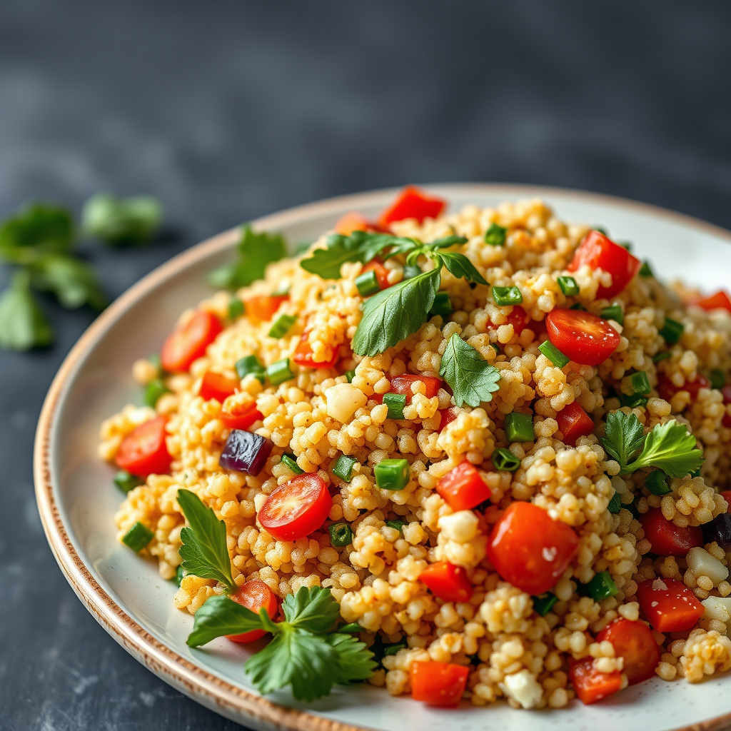 Fargerik bulgursalat