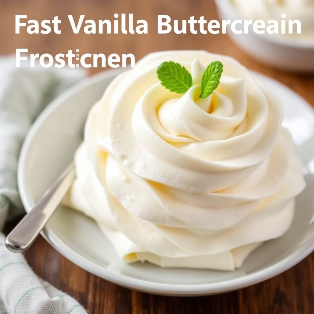 Fast vaniljebutterkremfrosting