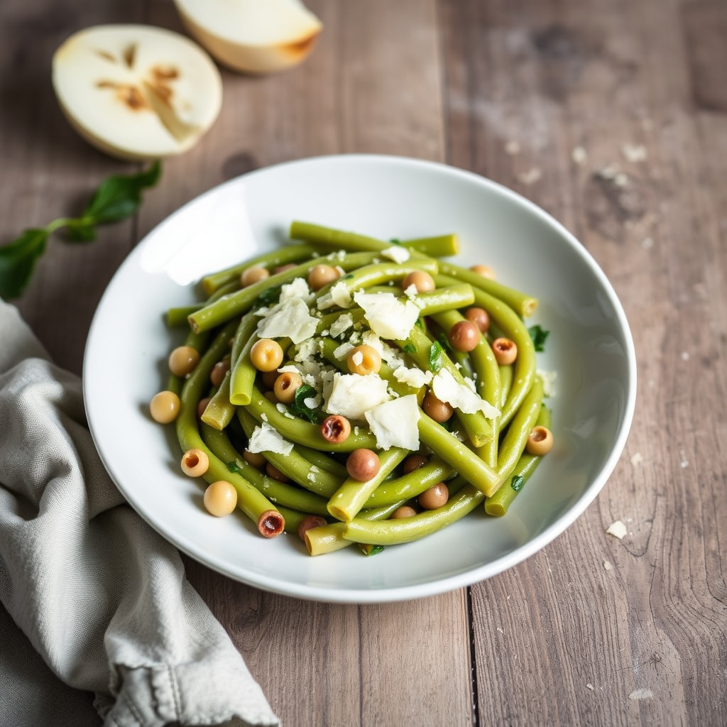 Fava-bønner med Pecorino og hvitvinseddik