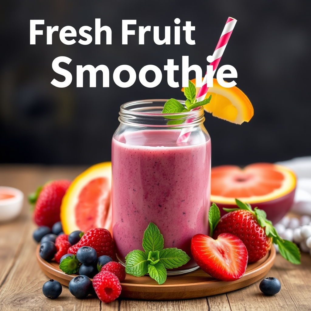 Fersk frukt-smoothie
