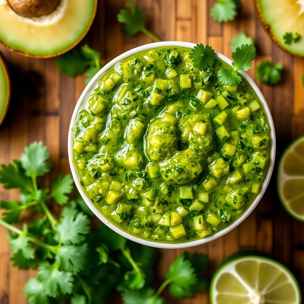 Fersk grønn salsa (rå salsa verde)