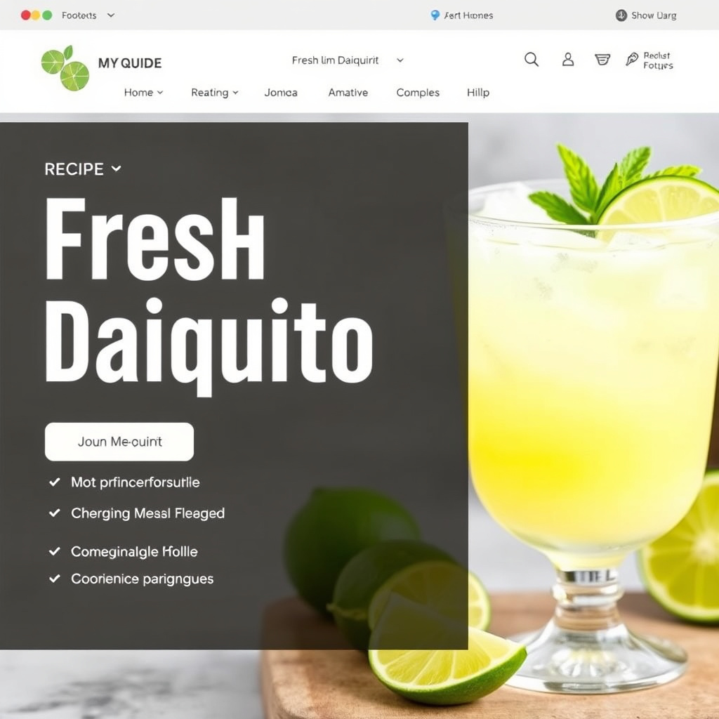 Fersk lime-daiquiri