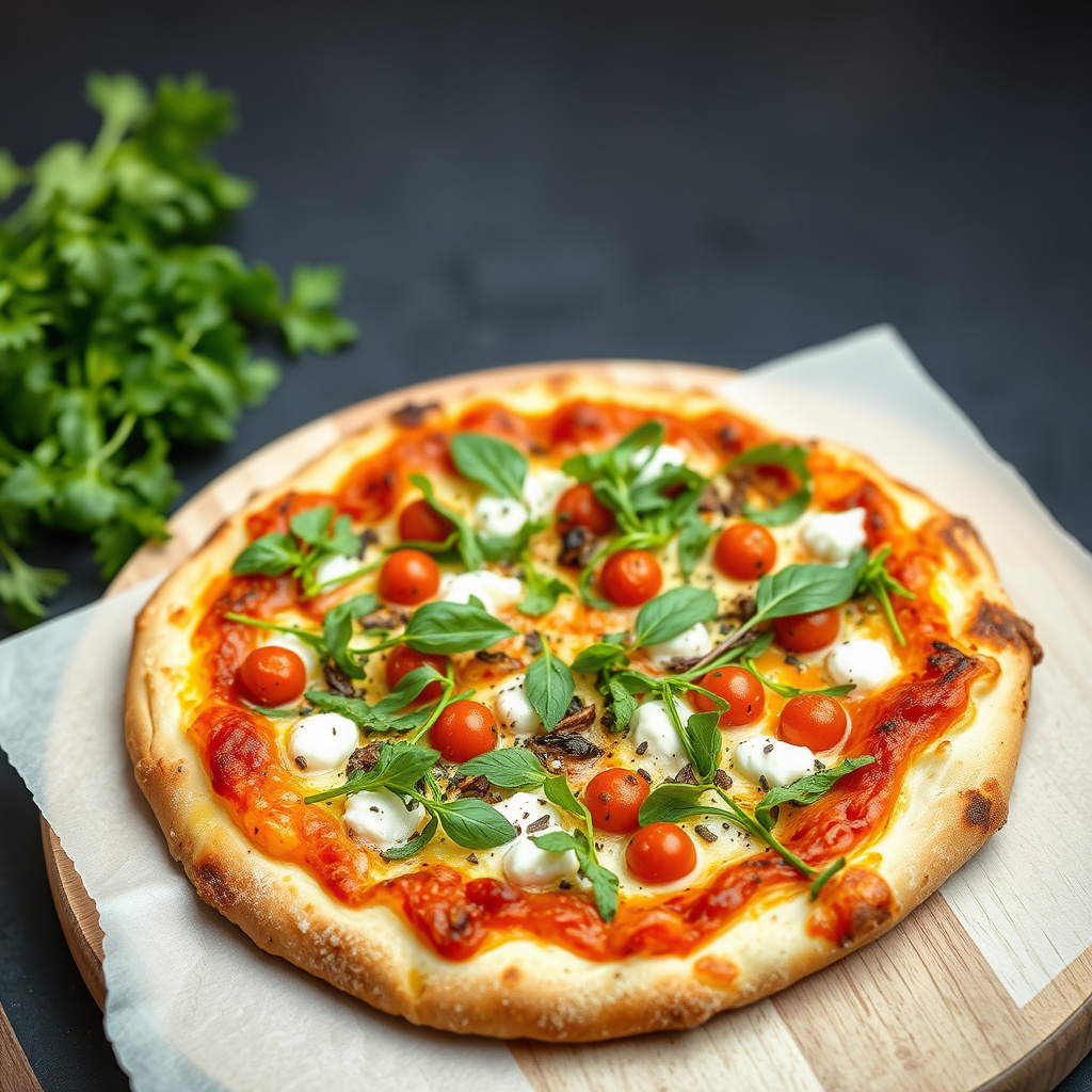 Fersk urtepizza