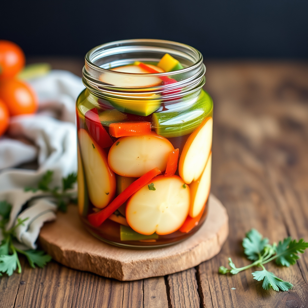 Ferske grønnsaksinlagte sylteagurker