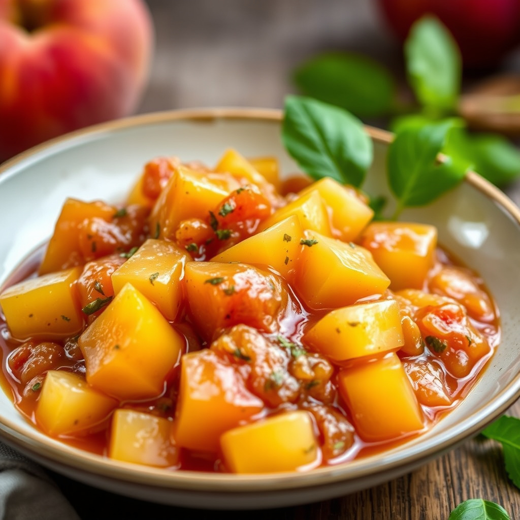 Frisk ferskenchutney