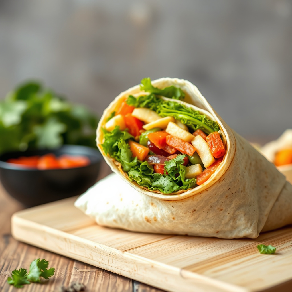 Fiesta grønnsakswrap