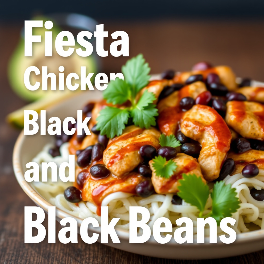 Fiesta kylling og svarte bønner