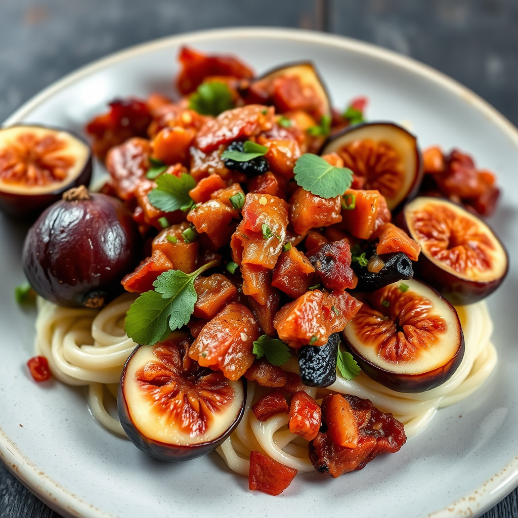 Fiken med bacon og chili