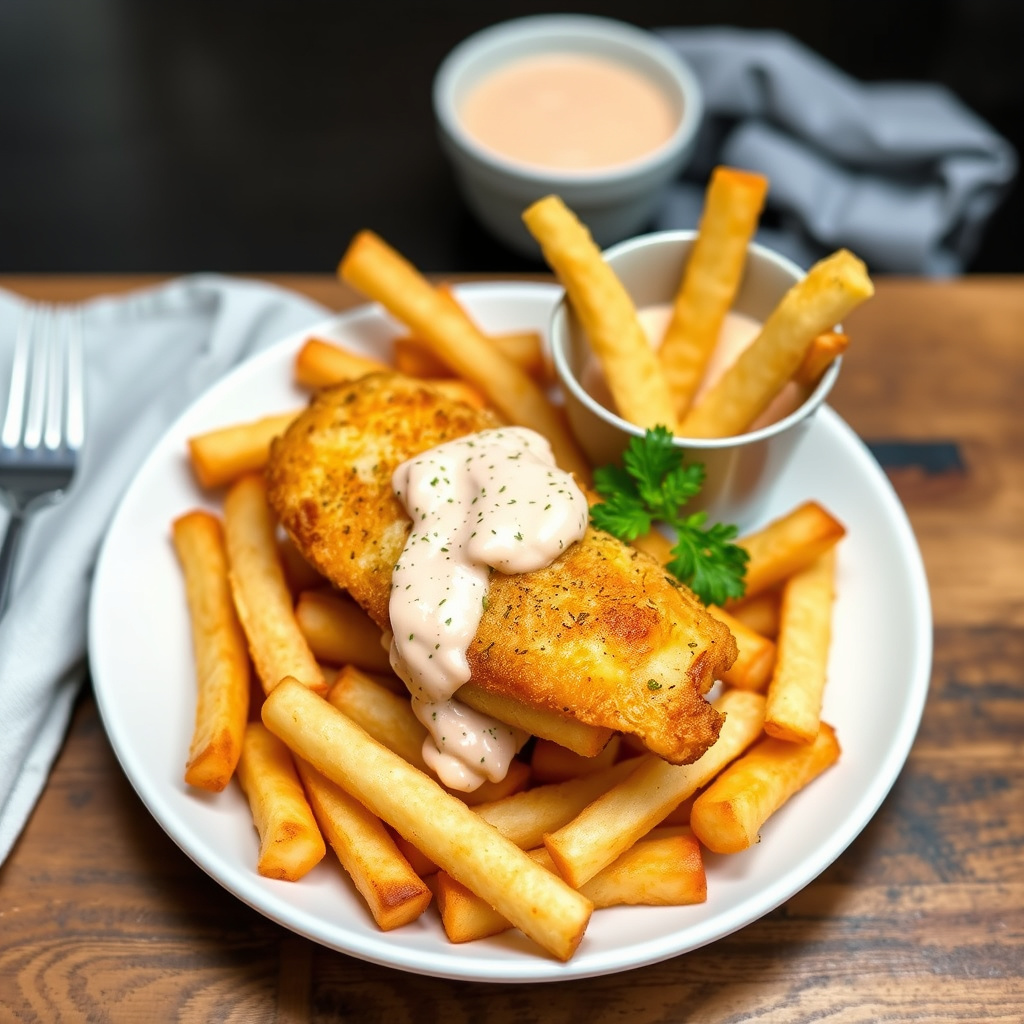 Fish and Chips med tartarsaus