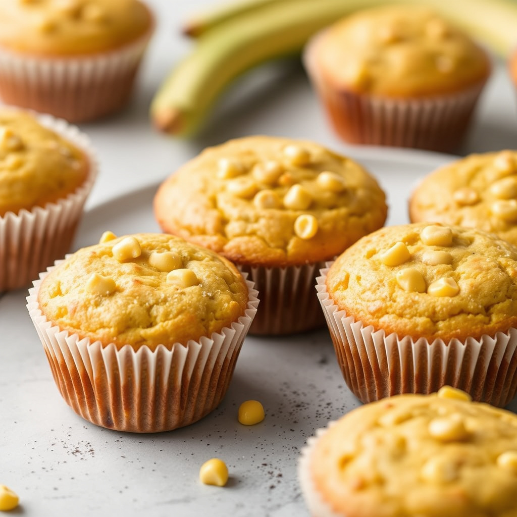 Fjærlette maismuffins