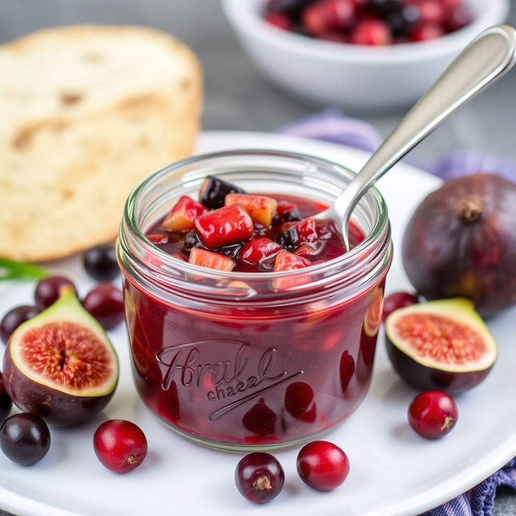 Tranebær- og fikenchutney