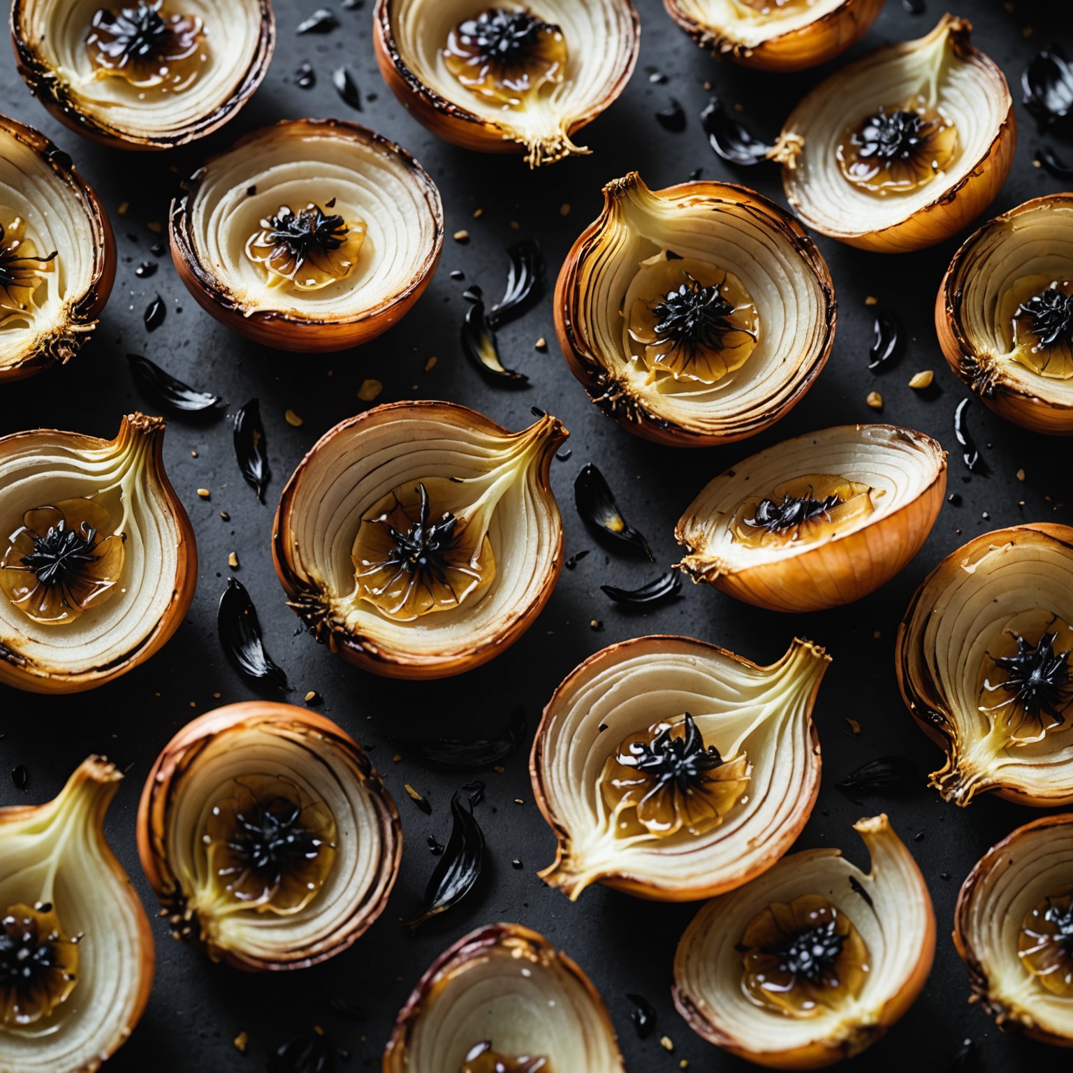 Forkullede løkblader