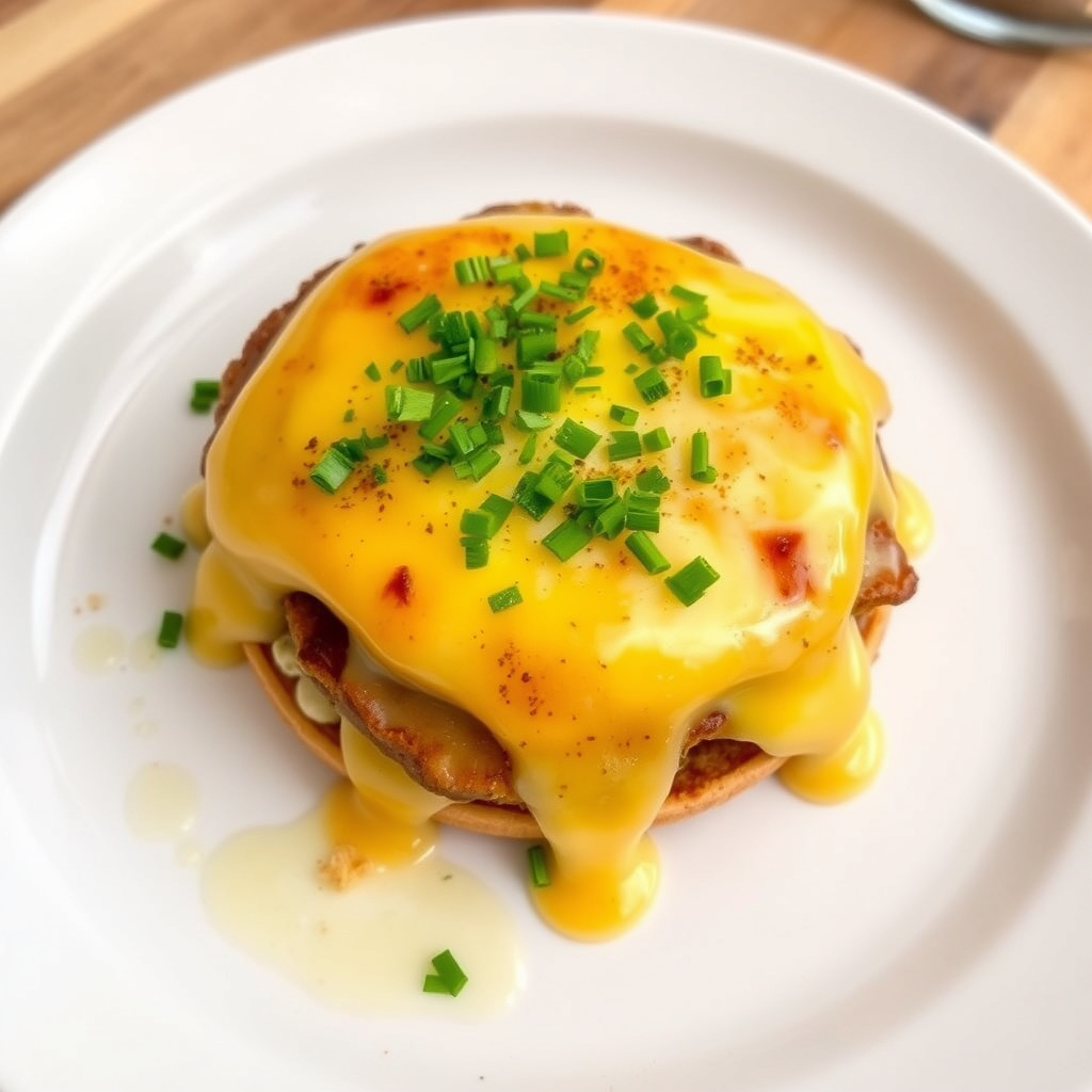 Fransk løksandwich med Croque Madame
