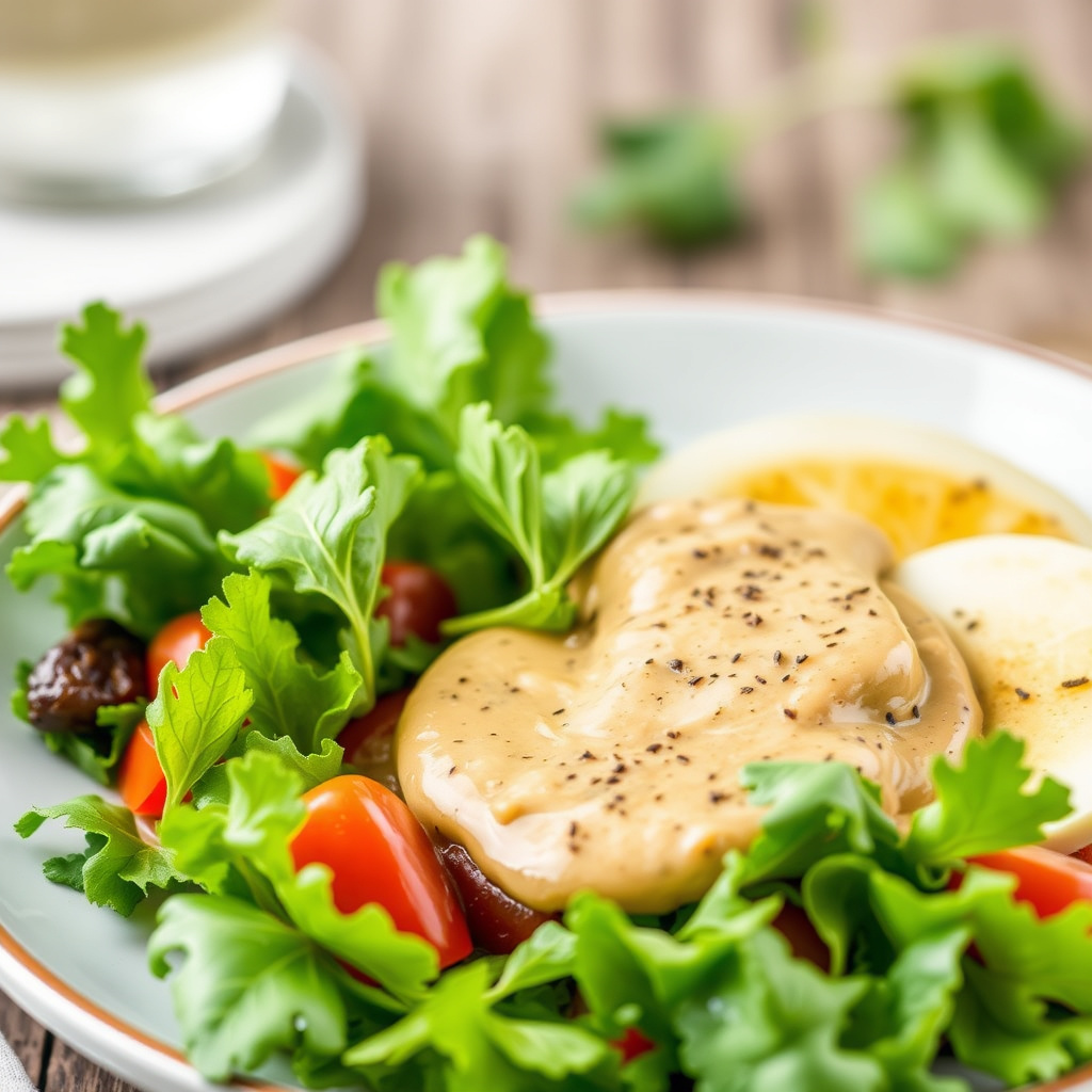 Klassisk fransk salatdressing med ketchup