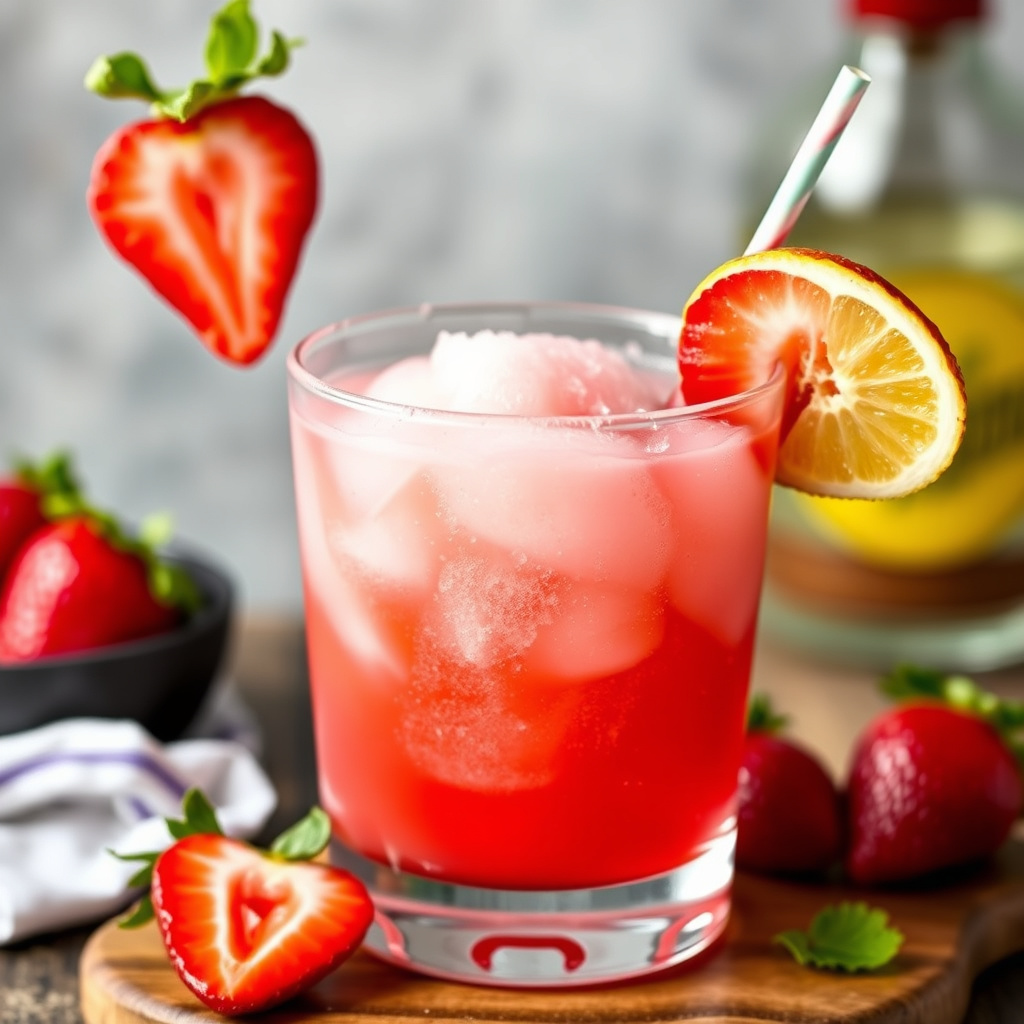 Frossen jordbær-daiquiri