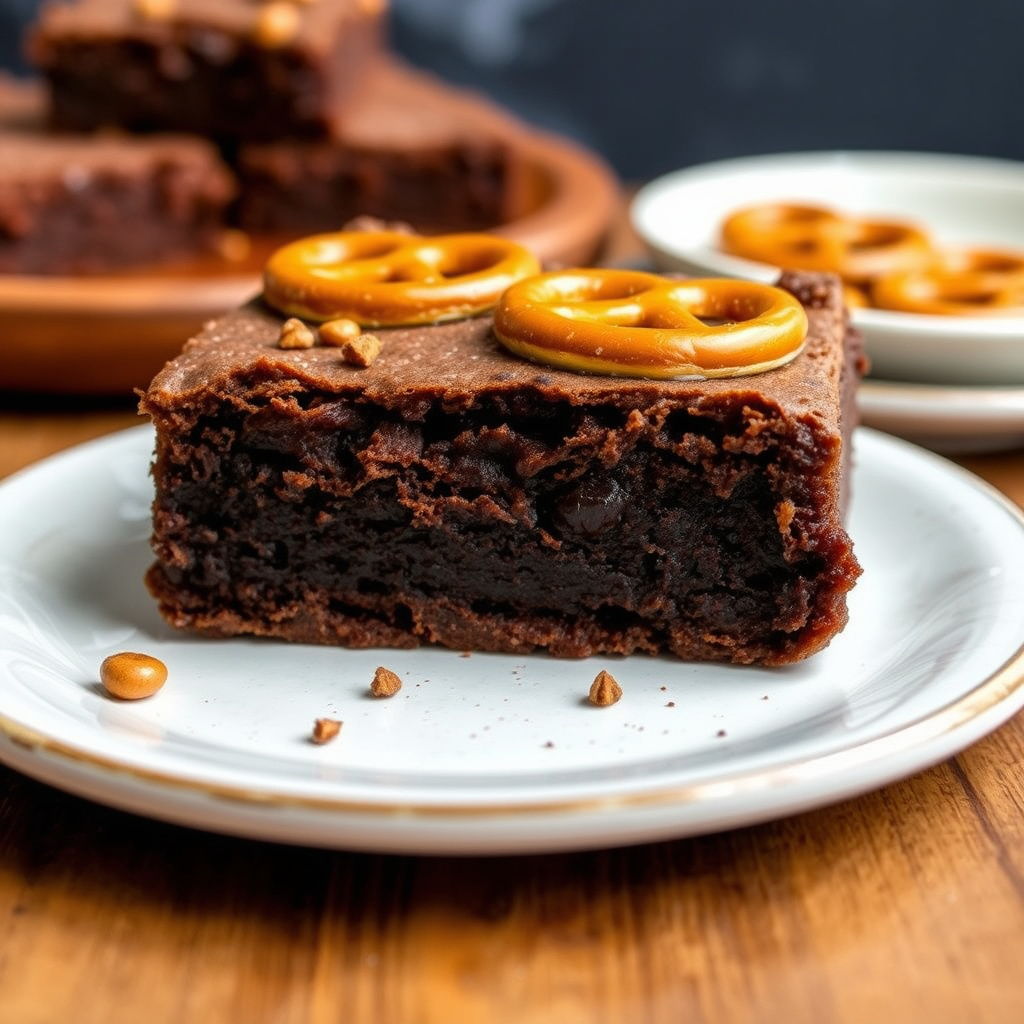 Fudgy pretzelbrownies
