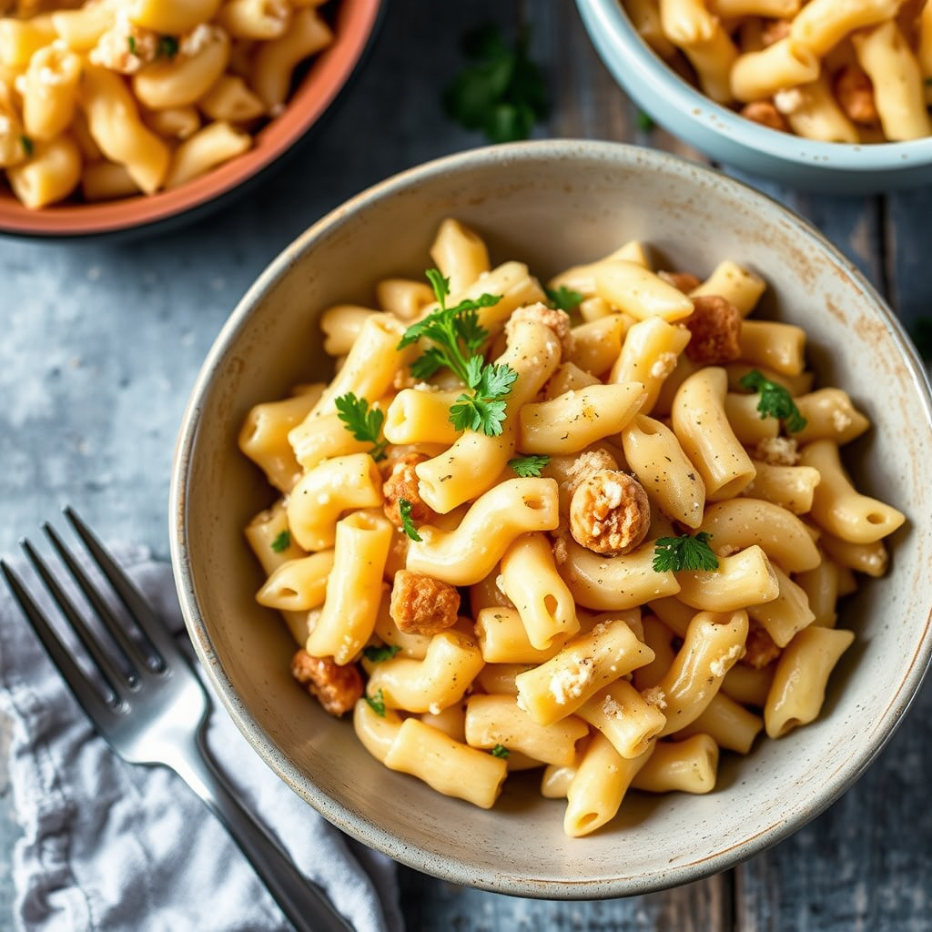 Fullkornsrotini med ost og makaroni