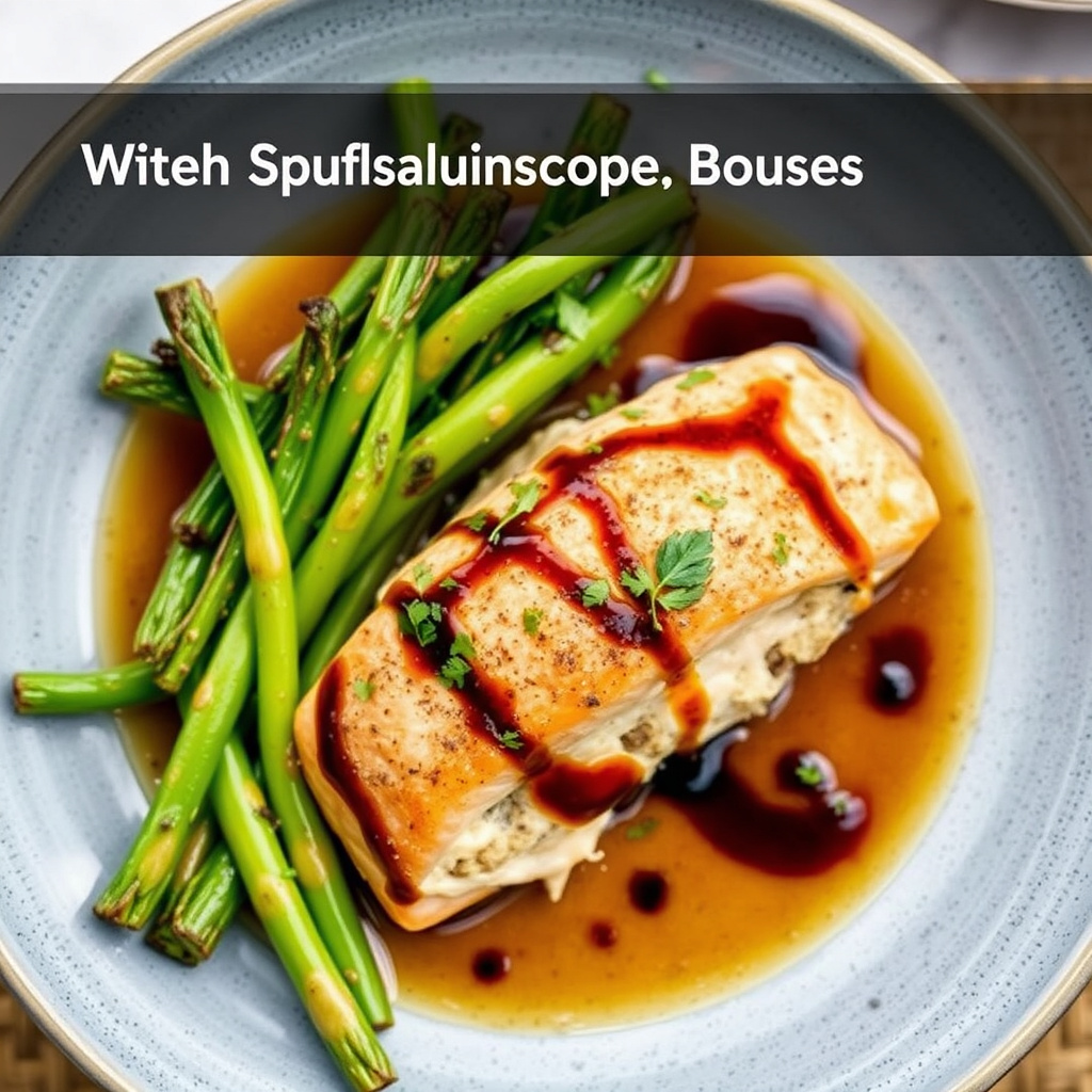 Fyllet laks med balsamico-smørsauce