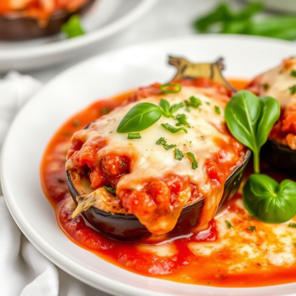 Fylte aubergineparmesan