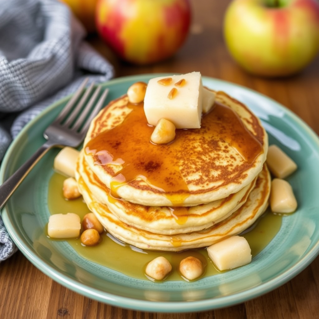 Fylte pannekaker med eple