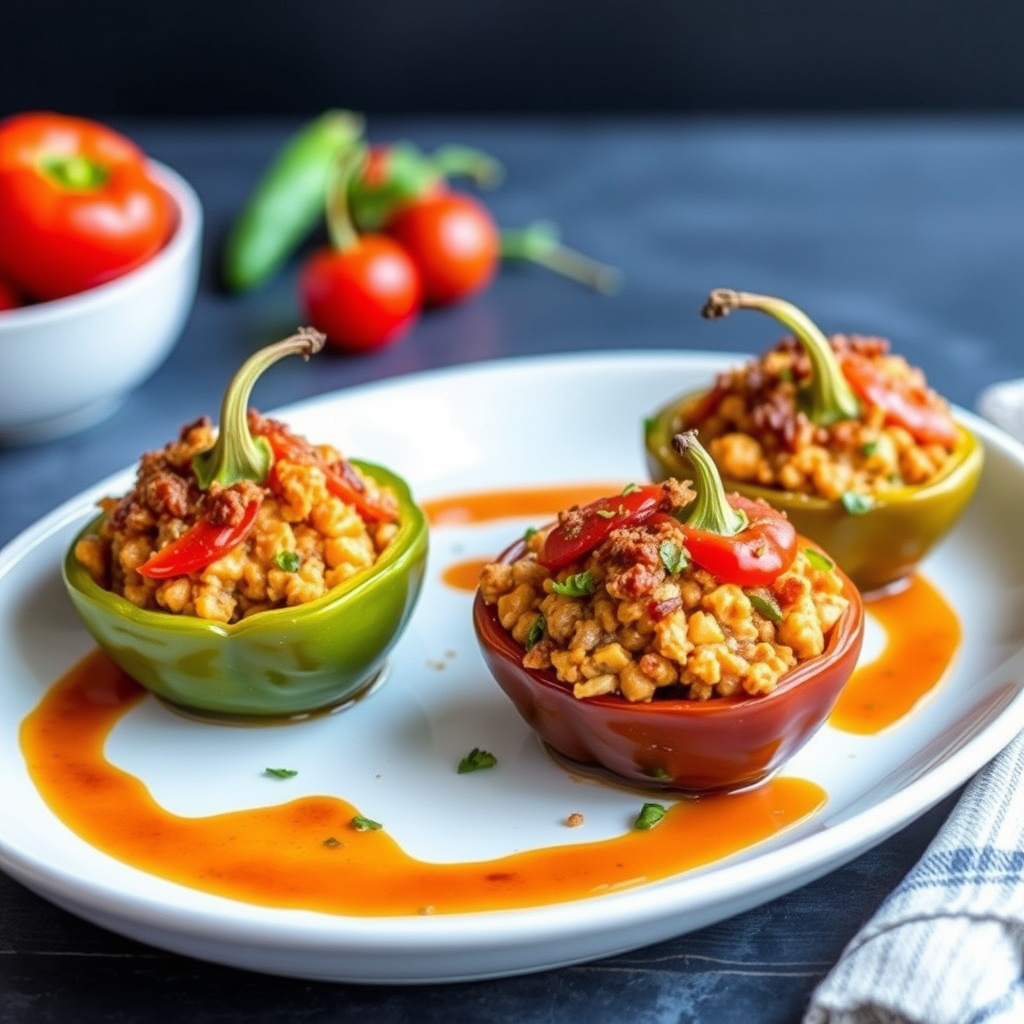 Fylte Peppadew-pepperfrukter