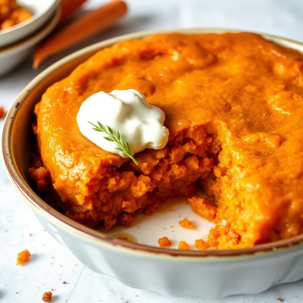 Gammeldags gulrotpudding