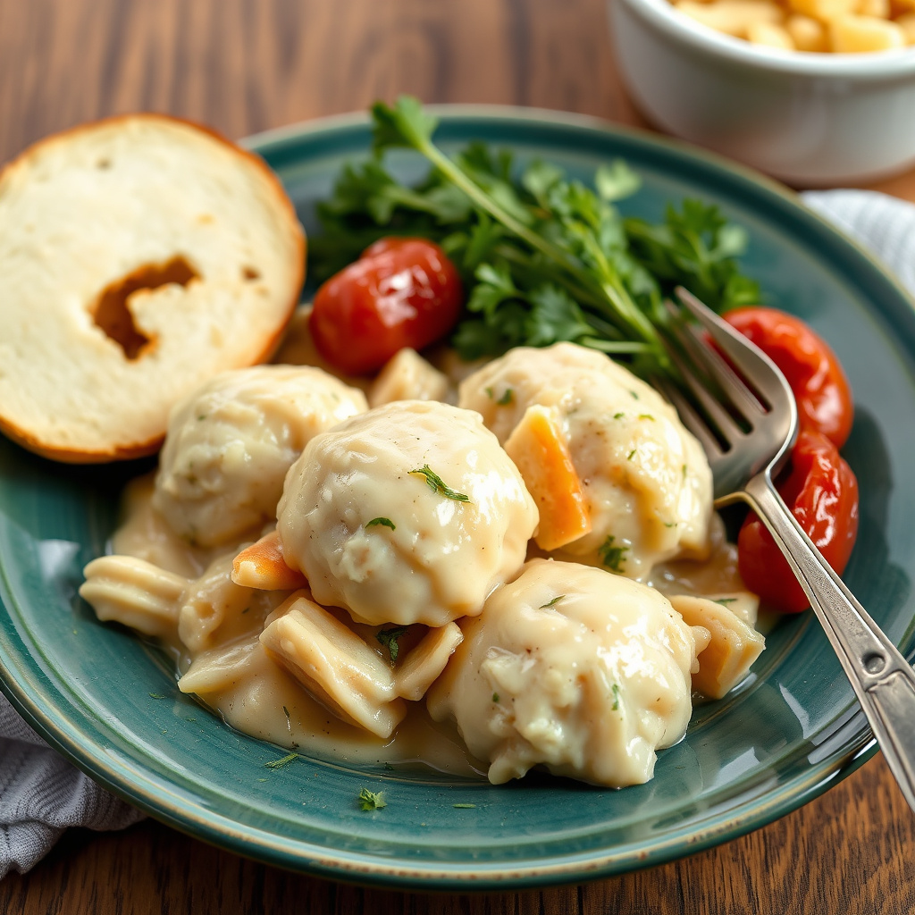 Gammeldags kylling med "n" dumplings