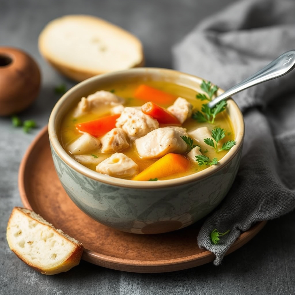 Gammeldags kyllingsuppe
