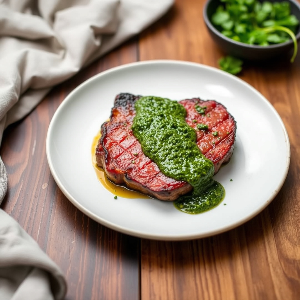 Gaucho-biff med fire-urters chimichurri